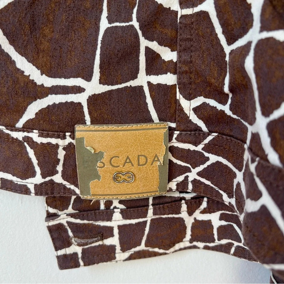 Escada Animal Print Cotton Denim Jacket - Picture 4 of 7